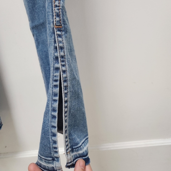 NWOT-For All Mankind Women Designer Tailorless Dojo In Heidi  Jeans Size:32 - Picture 12 of 14